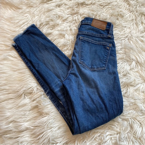 Madewell 9” high rise skinny distressed size 25 - Picture 3 of 7